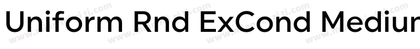 Uniform Rnd ExCond Medium Regular字体转换